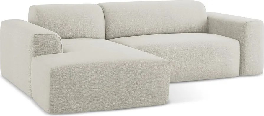 Colțar bej (cu colț pe partea stângă/cu șezlong) Keli – Makamii