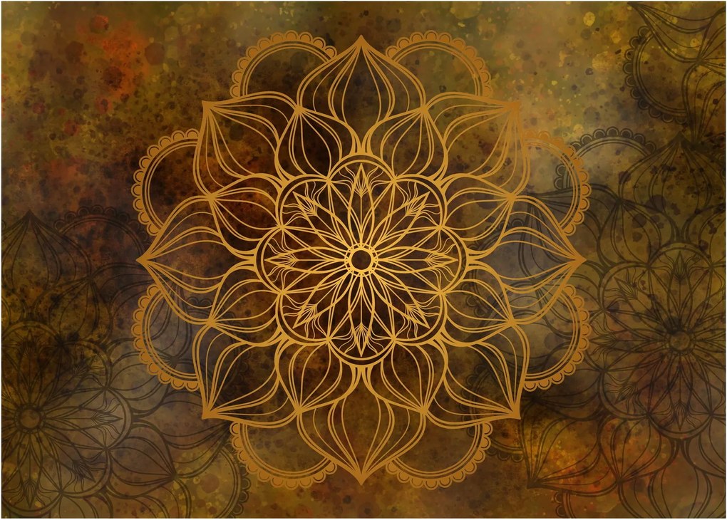 Tablou pe sticlă - Mandala bucuriei (70x50 cm)