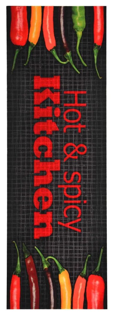 vidaXL Covoraș de bucătărie lavabil, model Hot &amp; Spicy, 60 x 180 cm