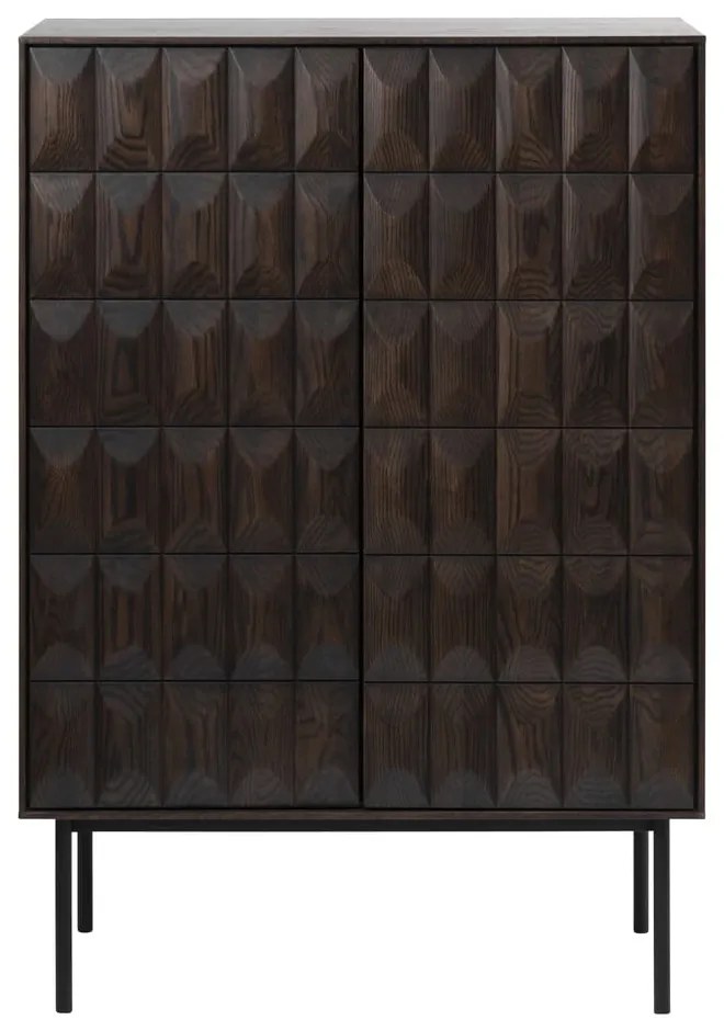 Dulap maro închis 90x130 cm Latina – Unique Furniture