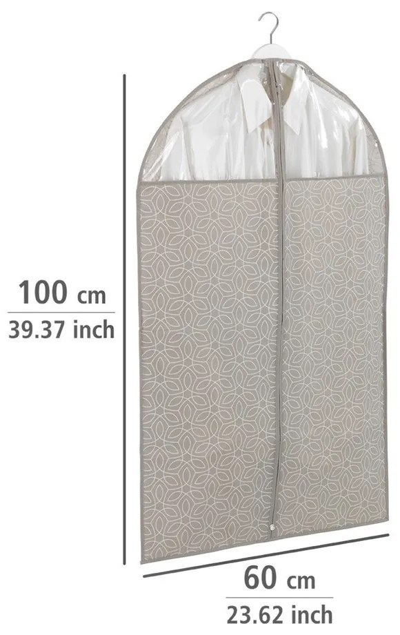 Husă protecție haine Wenko Business, 100 x 60 cm, bej