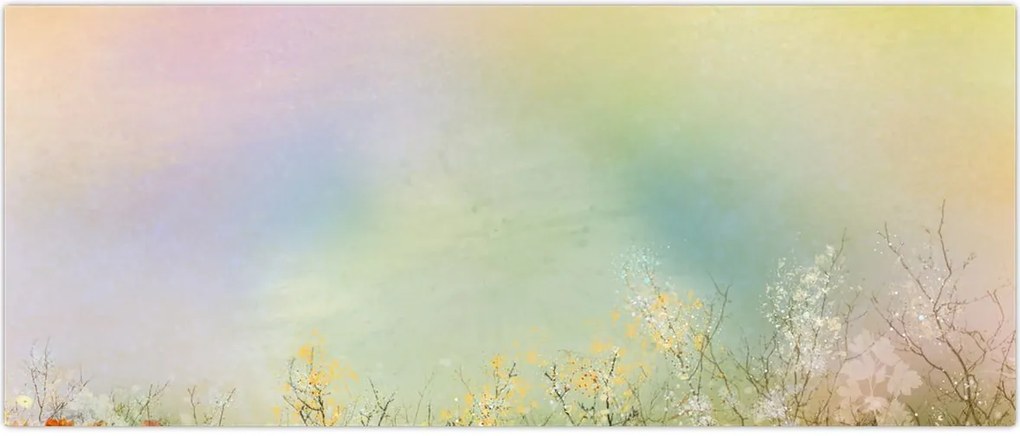 Tablou - Pajiște pictată 2 (120x50 cm)