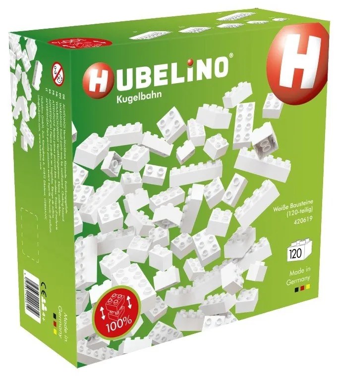 Set cuburi de construit Hubelino Snow, 120 piese
