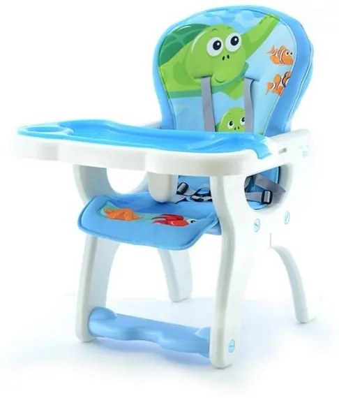 Scaun de masa multifunctional EURObaby HB-GY02 - Albastru