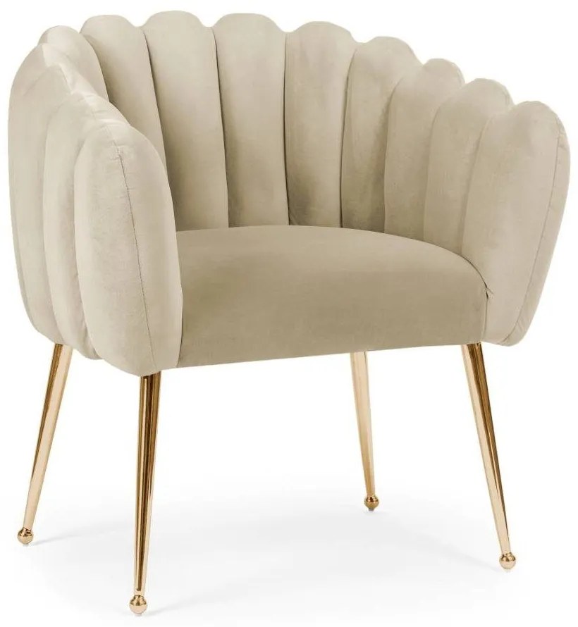 Scaun Lili bej/gold – H81 cm