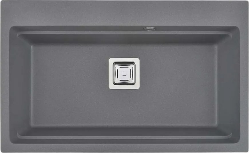 Chiuveta compozit Inter Ceramic finisaj granit gri 78x48 cm