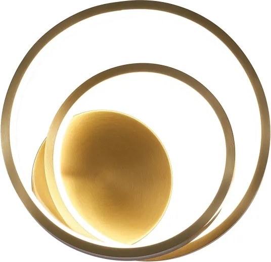Aplică LED de perete ZEFIRA, 14 W, 230 V, 4000 K, auriu