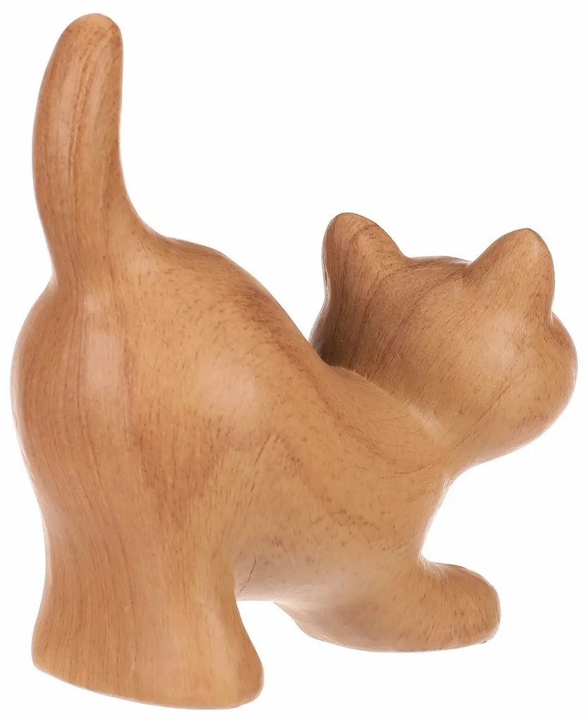 Decorație figurină pisică, poliresină, 12 x 7 x 13cm