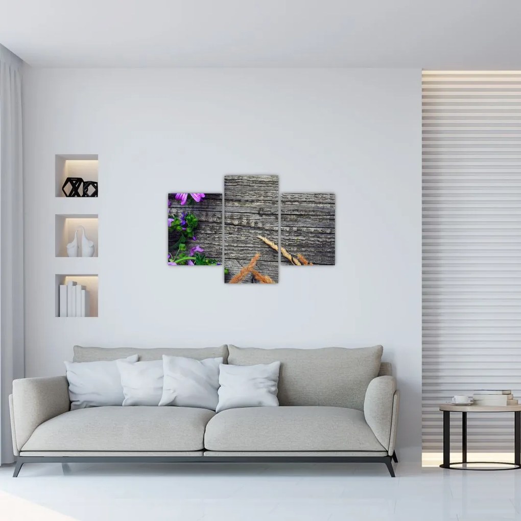 Tablou - flori de câmp (90x60 cm)
