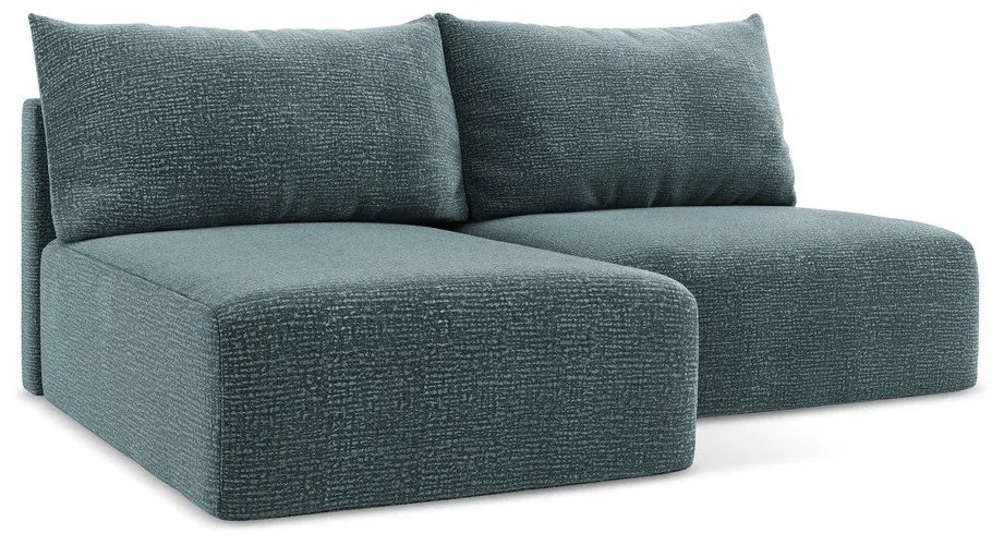 Colțar turcoaz extensibil/cu spațiu de depozitare (cu colț pe partea stângă) Kalena – Makamii