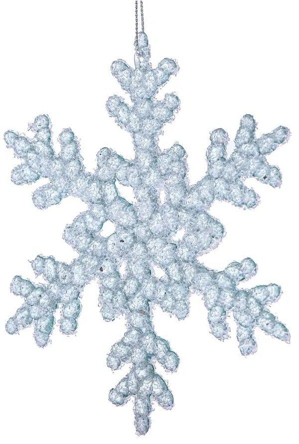 Ornament de Crăciun din sticlă ø 6 cm Snowflake – Dakls