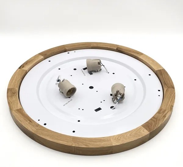 Plafonieră Brilagi BELLADONNA 3xE27/15W/230V d. 50 cm crem/stejar