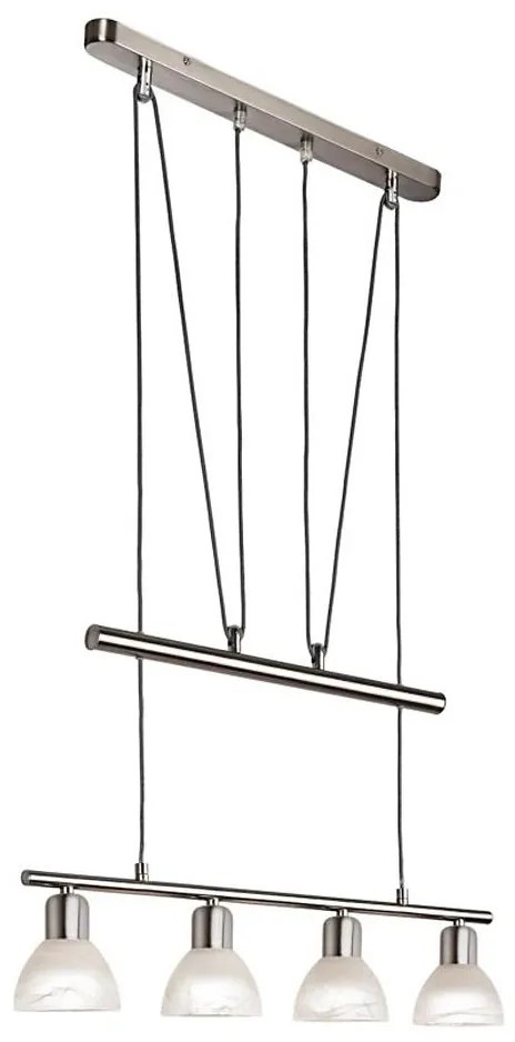 Lustră LED pe cablu DAYTONA 4xE14/5W/230V 3000K crom lucios