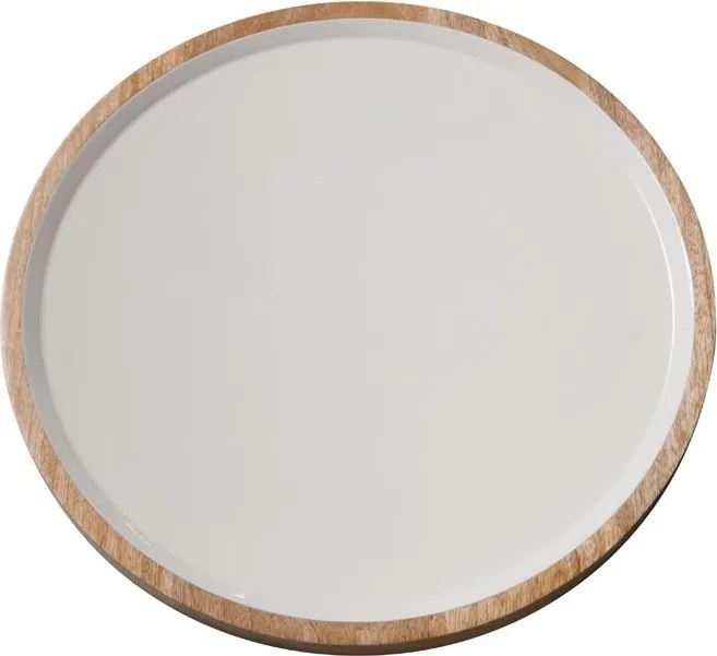 Tava servire din lemn de mango, 46 cm Lacquered