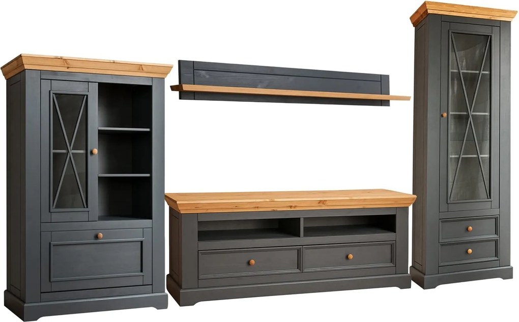 Set lemn masiv Living Iris Grafit