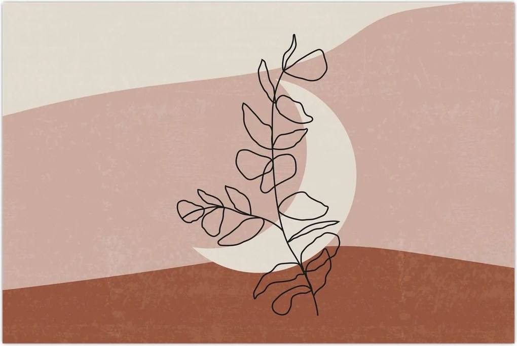 Tablou - Boho frunze N⁰2 (90x60 cm)