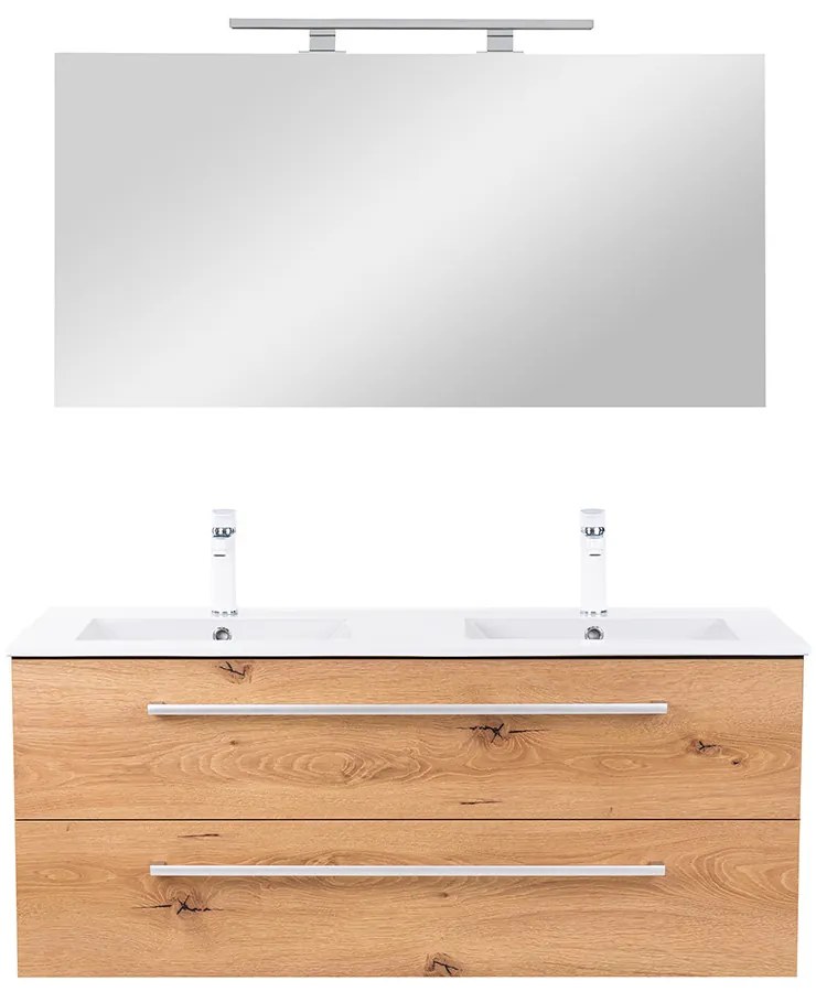 Mobilier complet de baie Vario Clam 120 antracit-stejar