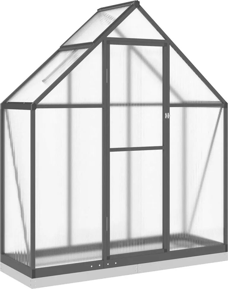 vidaXL Sere cu cadru de bază, antracit, 169x58x202 cm, aluminiu