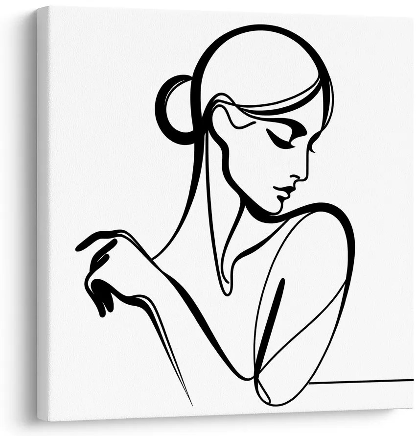 Tablou linie feminină misterioasă