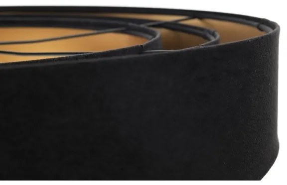 Lustr TRINITI pe cablu 1xE27/60W/230V negru/auriu