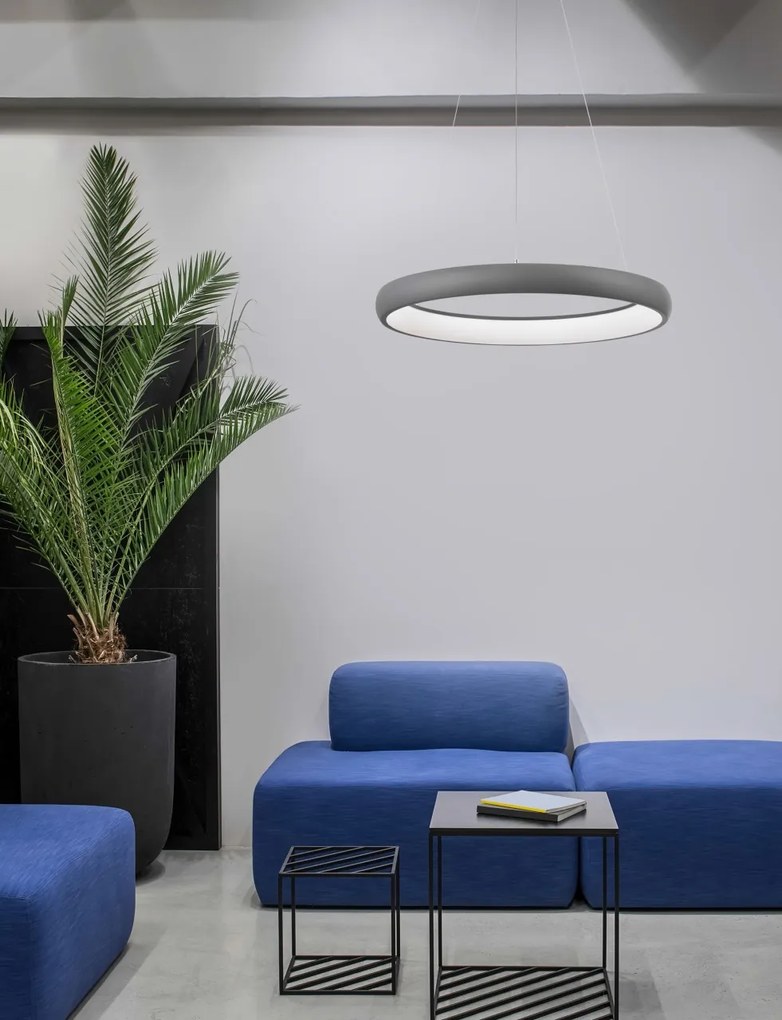 Lustra LED design modern circular ALBI 51W gri NVL-8105621