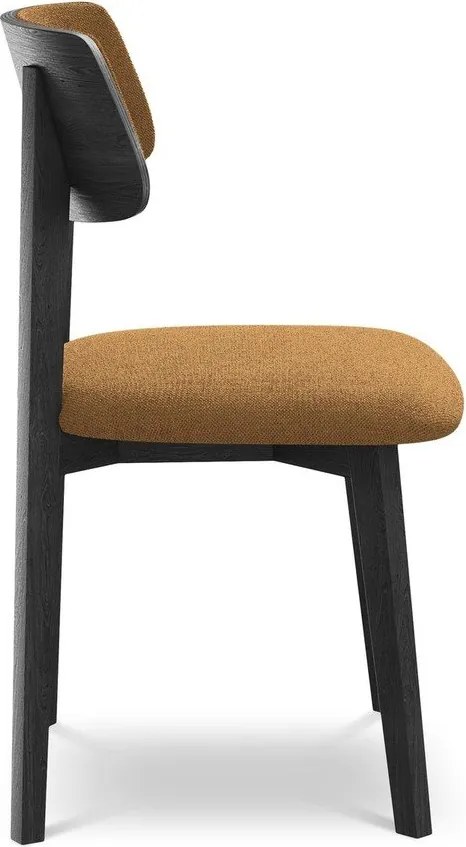 Scaun de dining teracotă din lemn masiv Niu – Makamii