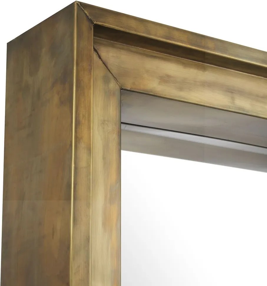 Oglinda decorativa design LUX din otel finisaj alama vintage Magenta 200x80cm 113613 HZ