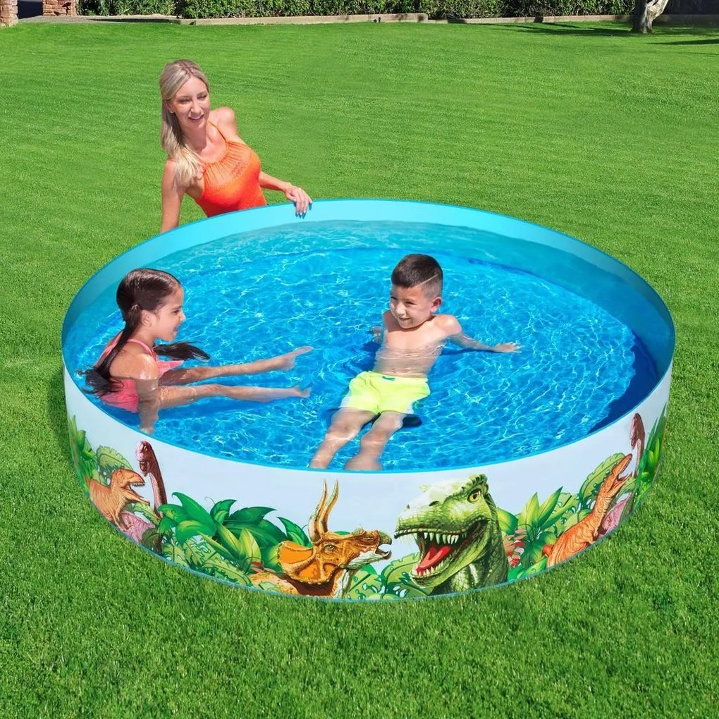 Piscina perete rigid, pentru copii, rotunda, pvc, 183x38 cm, bestway odyssey