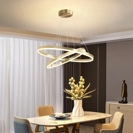 Lustra LED Cu Telecomanda, Elit's EsnF312-2, 120w