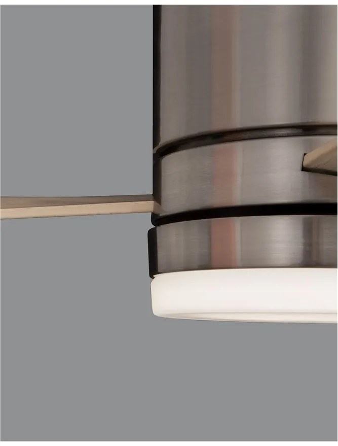 Ventilator de tavan cu telecomanda si iluminat SATIN nickel periat