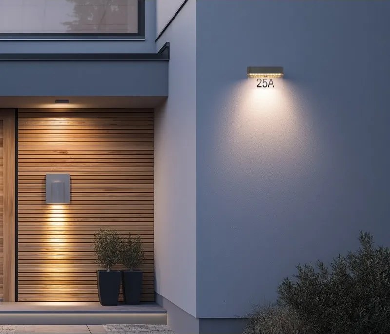Aplica solara LED iluminat numar de casa IP54 SOLAR