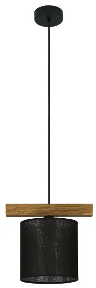 Lustră pe cablu Brilagi FOREST 1xE27/15W/230V pin/negru