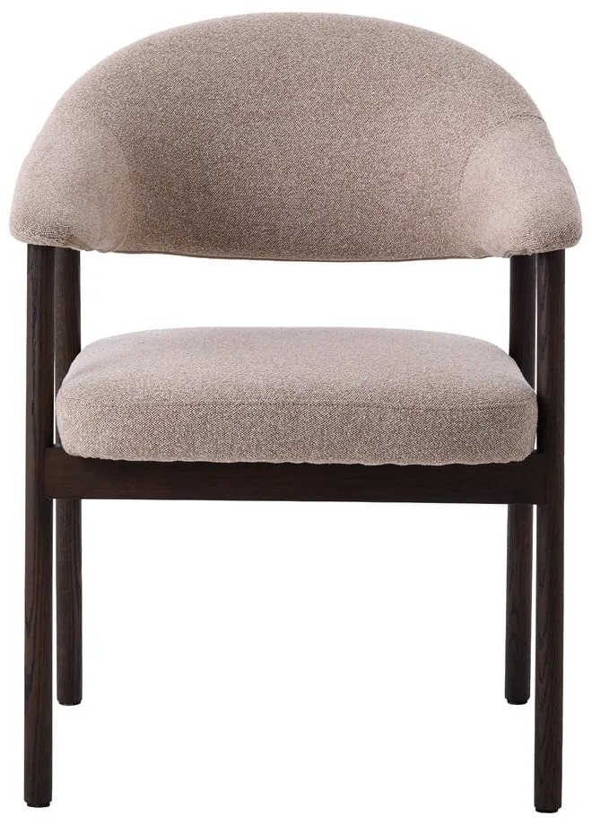 Set de scaune de sufragerie bej cu cotiere 2 buc. din lemn de stejar Elk – Unique Furniture