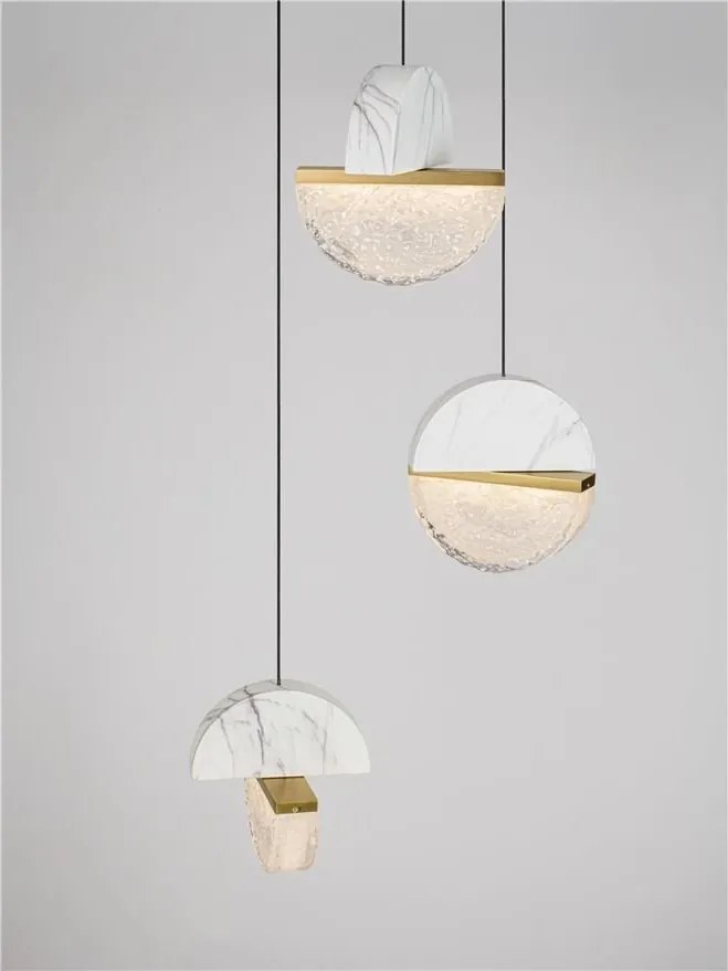 Lustra decorativa cu 3 pendule LED 3000K DORIN