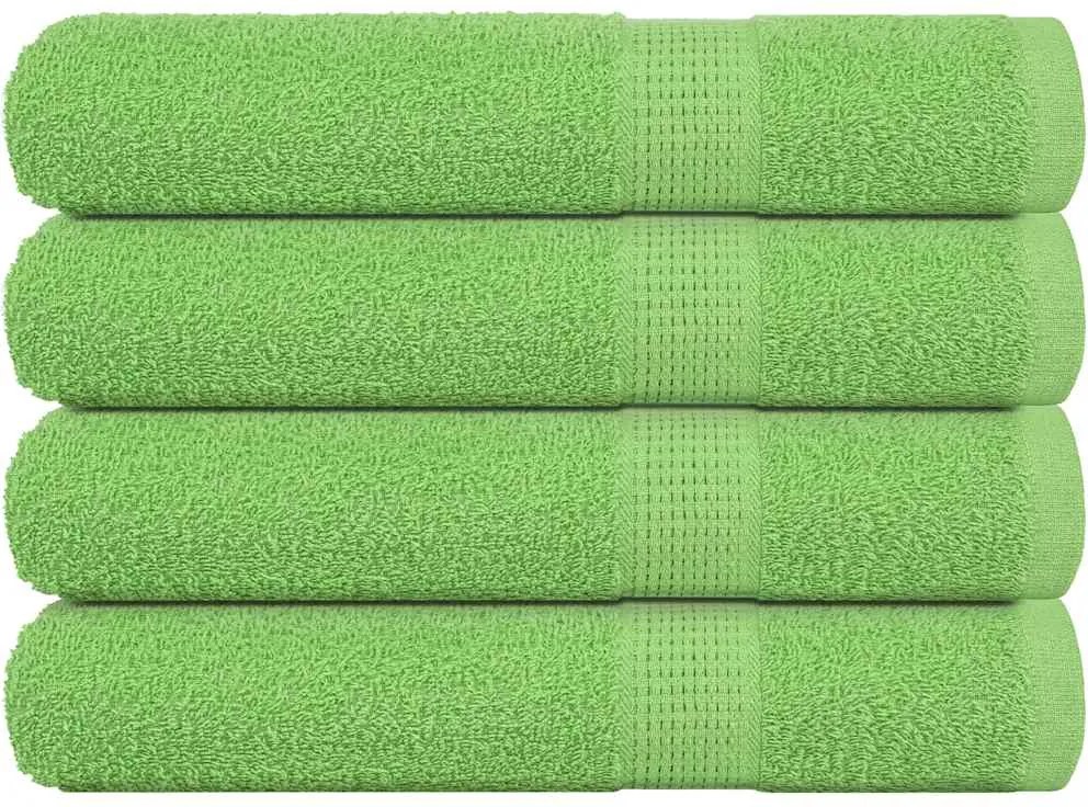 vidaXL Prosoape de saună, FROGN, 4 buc., verde măr, 80x200 cm, 360 g/m²