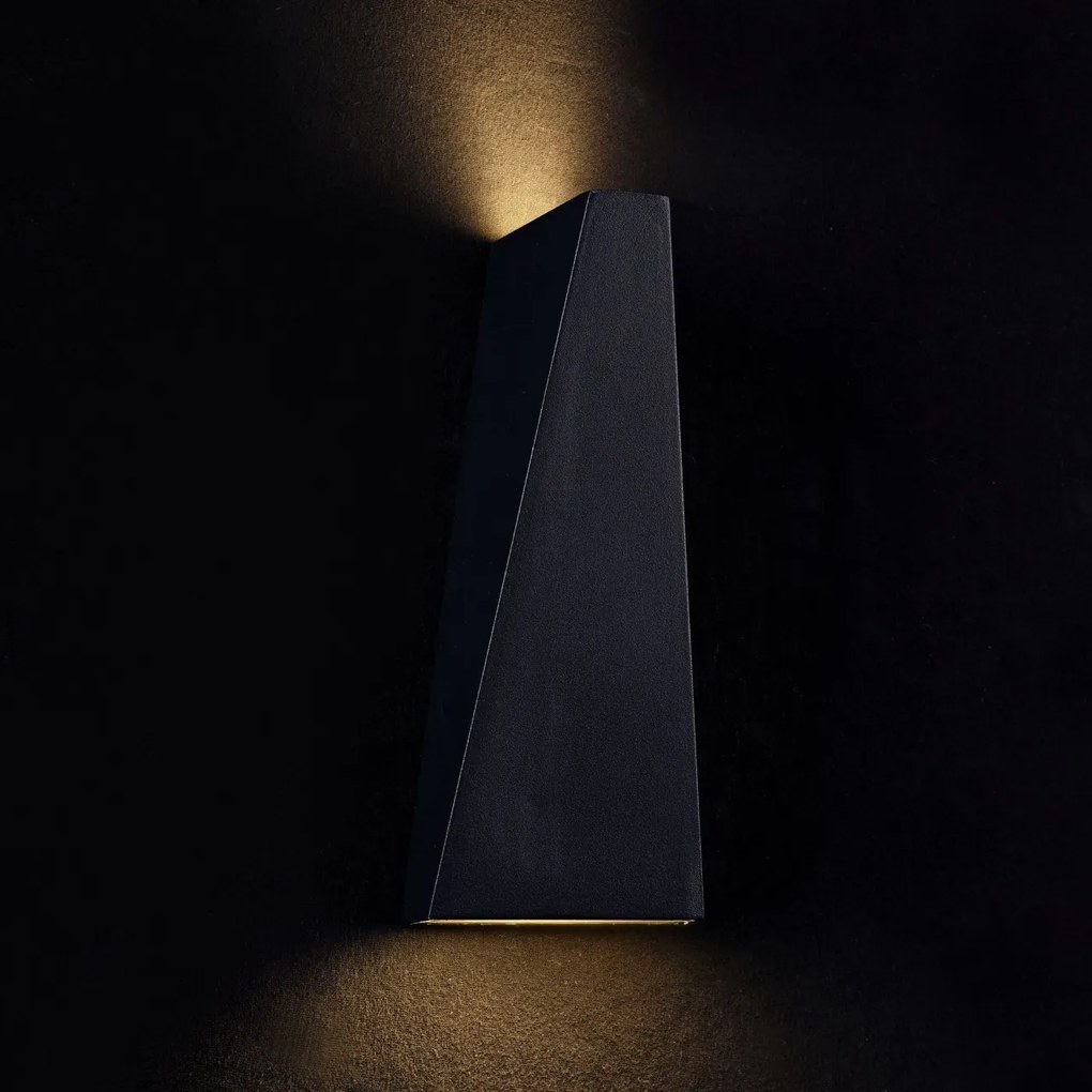Aplica LED pentru iluminat exterior design modern Times Square IP54 negru MYO580WL-L6B