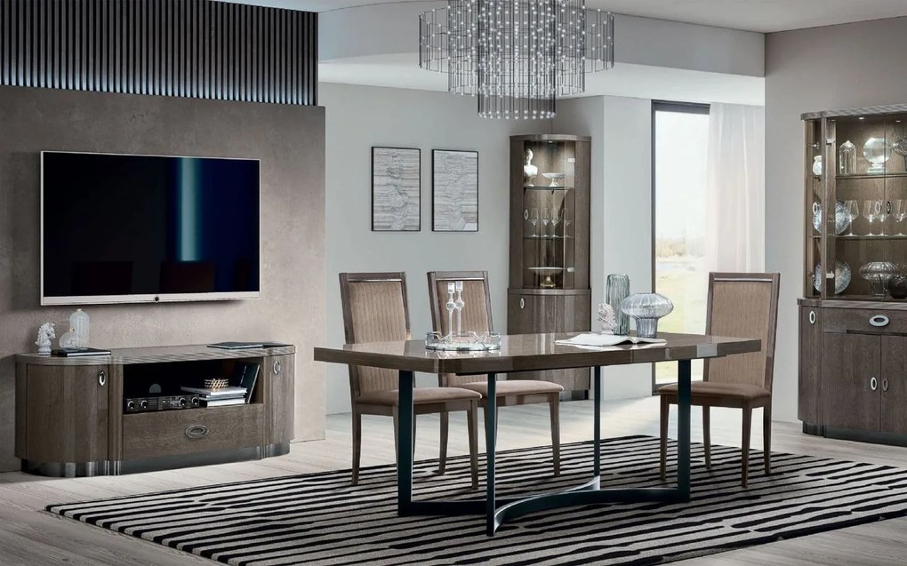 Comodă TV lemn masiv Serenity, 160 × 48 × 62 cm