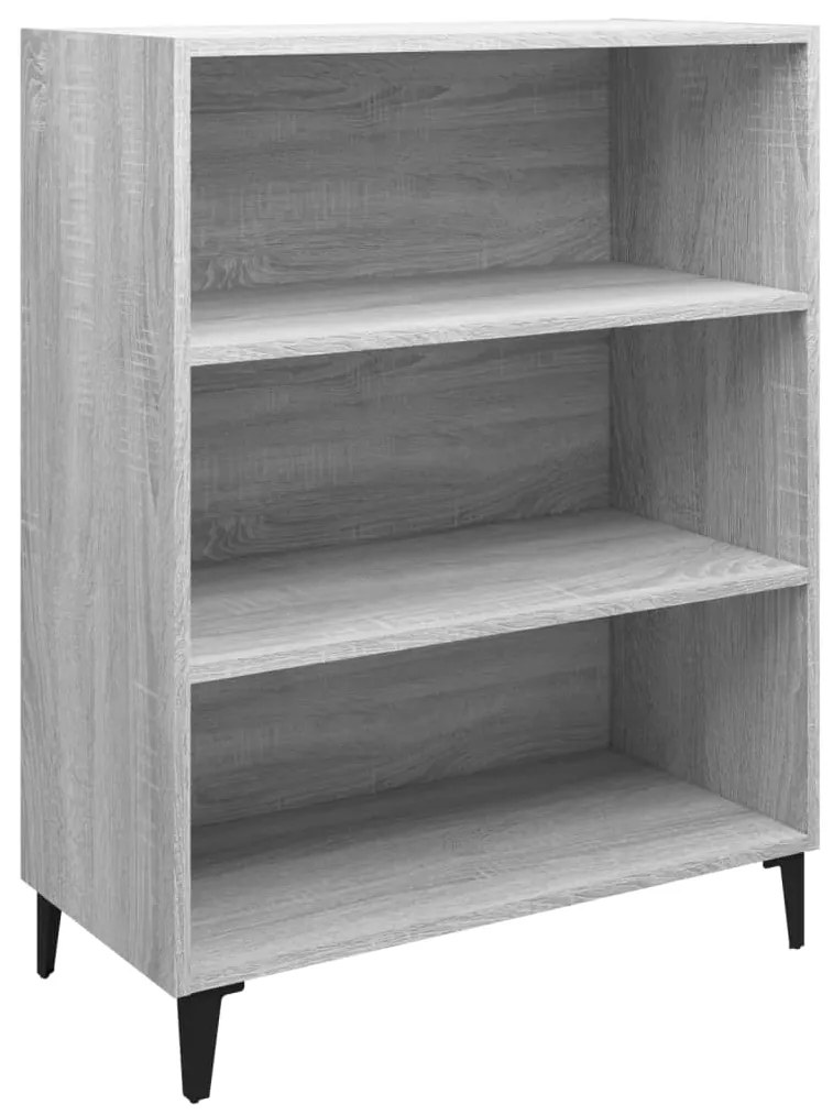 817379 vidaXL Servantă, gri sonoma, 69,5x32,5x90 cm, lemn prelucrat