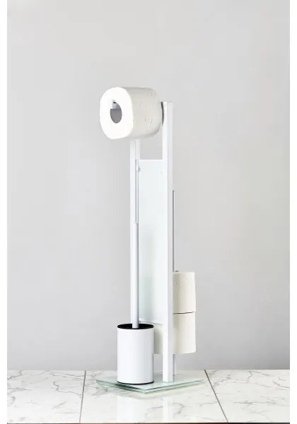 WENKO 21565100 - Perie WC RIVALTA 18x70 cm alb/negru