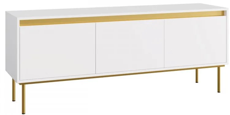 Dulap TV Gelean 3D (Alb + auriu) . Promo -16%. 1106216