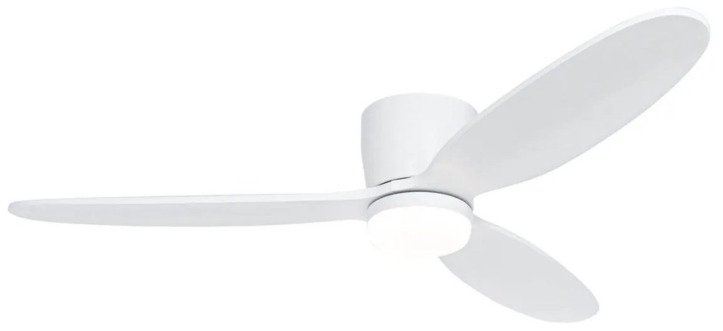 Ventilator de tavan inteligent alb inclusiv LED cu telecomandă - Sofio
