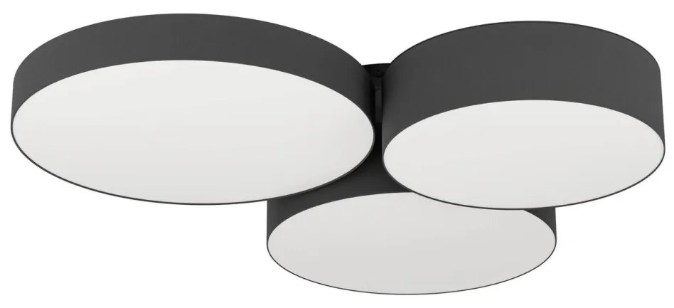 Plafonieră LED RGBW dimabilă Eglo 900853 BARBANO-Z 3xLED/7,5W/230V negru