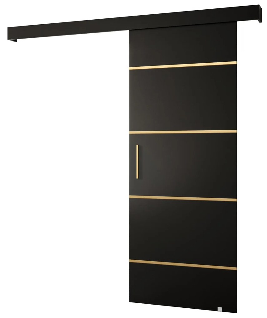 Uși culisante 70 cm Slavdro 4 (negru mat). 1108755
