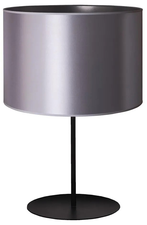 Lampă de masă Duolla CANNES 1xE14/15W/230V d. 20 cm argintiu/negru