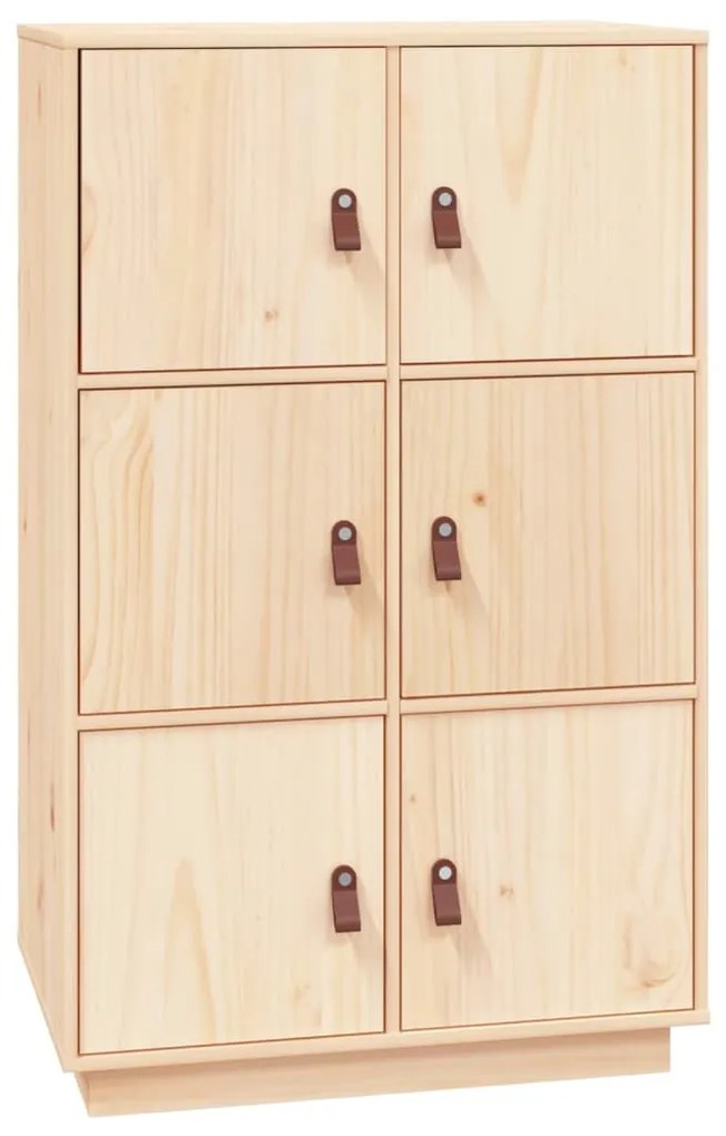 Dulap inalt, 67x40x108,5 cm, lemn masiv de pin 1, Maro
