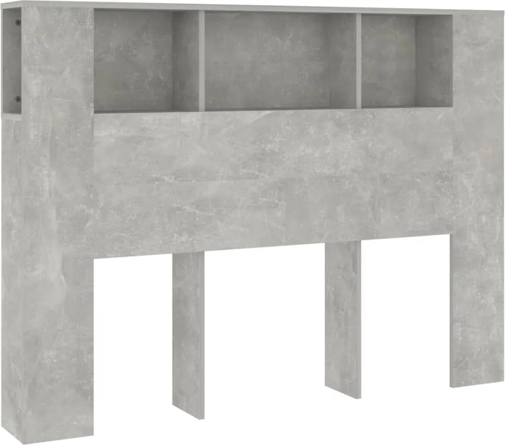 vidaXL Dulap tăblie, gri beton, 140x18,5x104,5 cm
