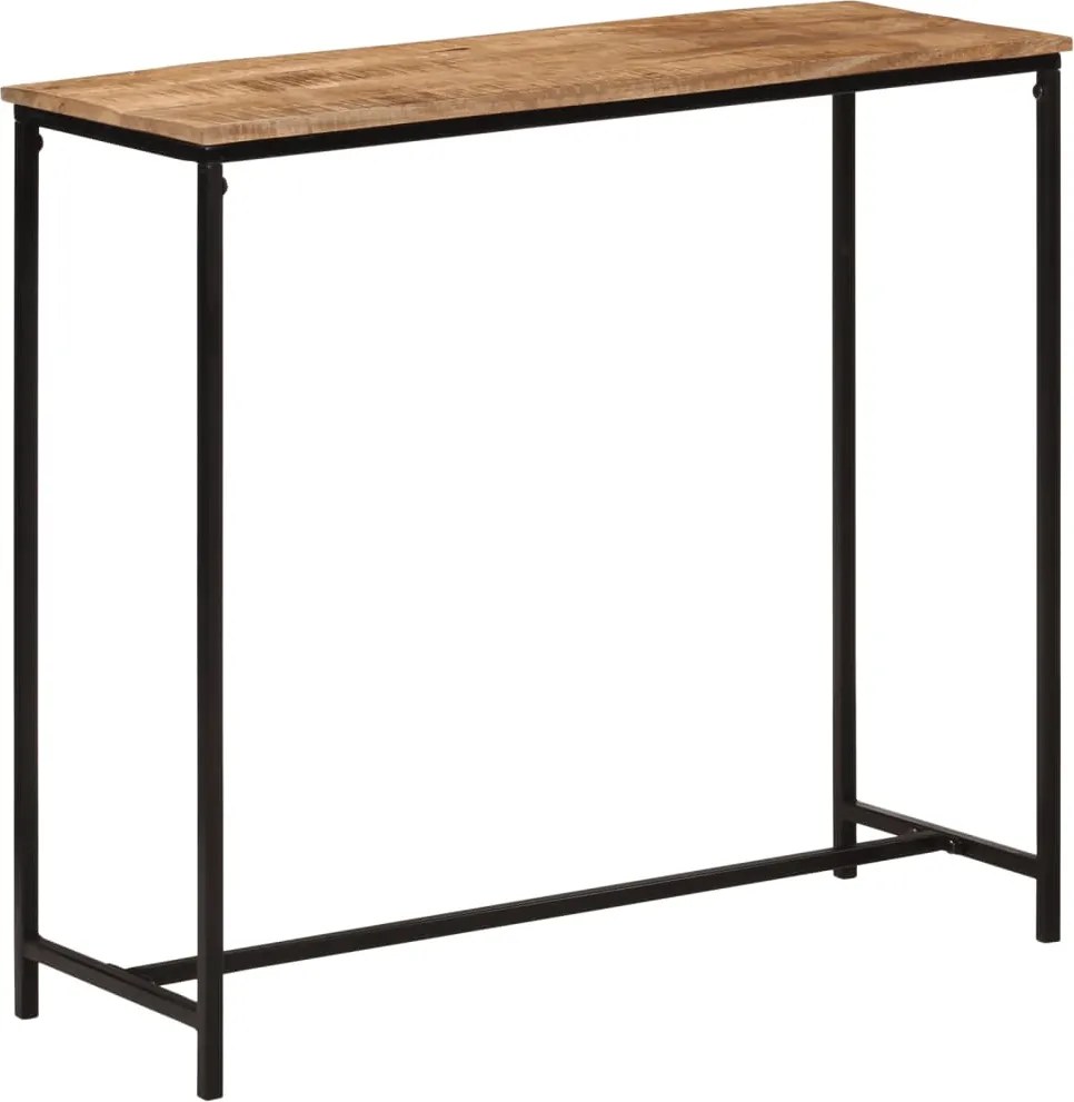 vidaXL Masă consolă, 80x30x74 cm, lemn masiv de mango și fier