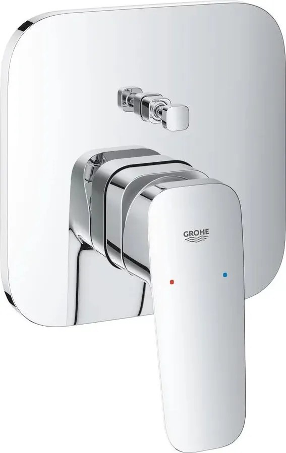 Baterie cada-dus incastrata Grohe Cubeo crom lucios fara corp ingropat