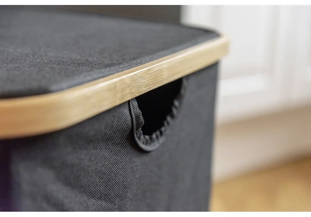 Coș de rufe din material textil 105 l Trio Ecori – Wenko