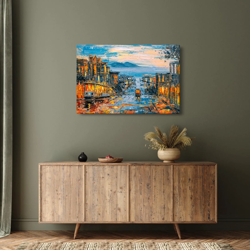 Tablou - Telecabină, San Francisco (90x60 cm)